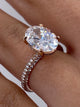 Kim Engagement Ring 3.7ct TCW, 14K Gold
