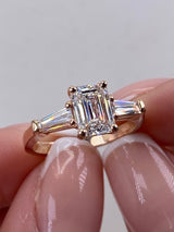 Cassandra Engagement Ring 1.90 Carat Rose Gold