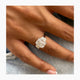 Grase Engagement Ring 2.7ct TCW, 14K Gold