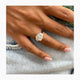 Grase Engagement Ring 2.7ct TCW, 14K Gold