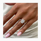 Lissa Engagement Ring 3.2ct TCW, 14K Gold