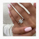 Lissa Engagement Ring 3.2ct TCW, 14K Gold