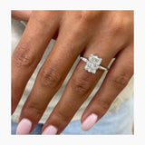 Lissa Engagement Ring 3.2ct TCW, 14K Gold