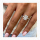 Lissa Engagement Ring 3.2ct TCW, 14K Gold