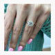 Celin Engagement Ring 2.5ct TCW, 14K Gold