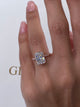 Bexley Engagement Ring 3.3ct TCW, 14K Gold