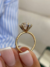 Melissa Engagement Ring 2.7ct TCW, 14K Gold