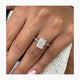 Solitaire with Hidden Halo & 3D Pave Band