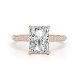 Molan Engagement Ring 3.5ct TCW, 14K Gold