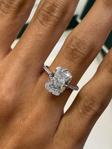 Goldie Engagement Ring 4.35 Carat White Gold