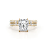 Molan Engagement Ring 3ct TCW, 14K Gold