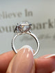 Angelique Engagement Ring 4.4ct TCW, 14K Gold
