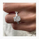 Giana Engagement Ring 3.65 Carat White Gold