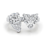 Toi-et Moi Engagement Ring 6ct TCW, 14K Gold
