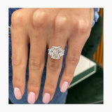 Joelle Engagement Ring 4.9ct TCW, 14K Gold
