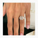 Joelle Engagement Ring 4.9ct TCW, 14K Gold