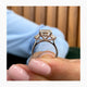 Joelle Engagement Ring 4.9ct TCW, 14K Gold