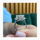 Joelle Engagement Ring 4.9ct TCW, 14K Gold