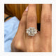 Joelle Engagement Ring 4.95 Carat White Gold