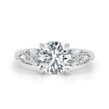 Mishel Engagement Ring 3.3ct TCW, 14K Gold