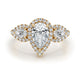 Adele Engagement Ring 3.1ct TCW, 14K Gold
