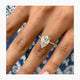 Emilie Engagement Ring 2.8ct TCW, 14K Gold