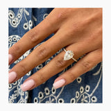 Emilie Engagement Ring 2.8ct TCW, 14K Gold