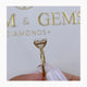 Addison Engagement Ring 1.5ct TCW, 14K Gold
