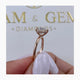 Aurora Engagement Ring 1.6ct TCW, 14K Gold