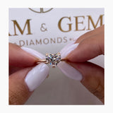 Aurora Engagement Ring 1.6ct TCW, 14K Gold