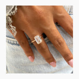 Chen Engagement Ring 3ct TCW, 14K Gold