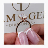 Chen Engagement Ring 3ct TCW, 14K Gold
