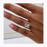 Chen Engagement Ring 3ct TCW, 14K Gold