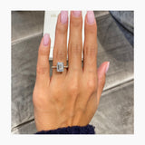Chloe Engagement Ring 3.8ct TCW, 14K Gold