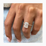 Solitaire with Hidden Halo & Pave Band