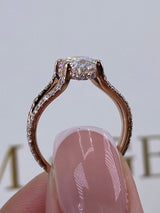 Dallas Engagement Ring 2.1ct TCW, 14K Gold