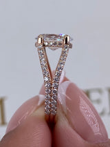 Dallas Engagement Ring 2.1ct TCW, 14K Gold