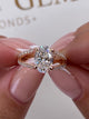 Dallas Engagement Ring 2.1ct TCW, 14K Gold