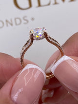 Dallas Engagement Ring 2.1ct TCW, 14K Gold