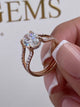 Dallas Engagement Ring 2.1ct TCW, 14K Gold
