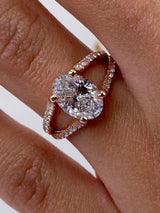 Dallas Engagement Ring 2.1ct TCW, 14K Gold
