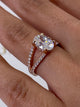 Dallas Engagement Ring 2.1ct TCW, 14K Gold