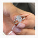 Solitaire with Hidden Halo & Pave Band