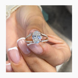 Dallas Engagement Ring 2.1ct TCW, 14K Gold