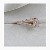Dallas Engagement Ring 2.1ct TCW, 14K Gold