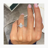 Erin Bridal Set Rings Set 4.6ct TCW, 14K Gold