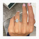 Erin Bridal Set Rings Set 4.6ct TCW, 14K Gold