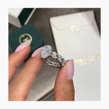 Erin Bridal Set Rings Set 4.6ct TCW, 14K Gold