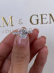 Estrella Engagement Ring 2.3ct TCW, 14K Gold