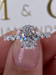 Estrella Engagement Ring 2.3ct TCW, 14K Gold